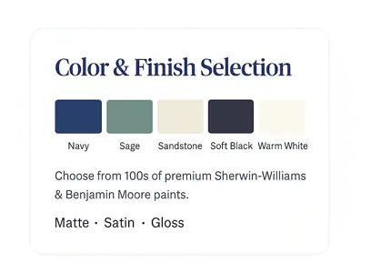 Paint Color Selection Treasure Coast, FL